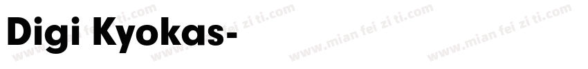Digi Kyokas字体转换